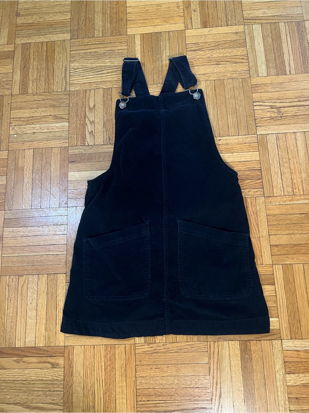 Trendy Kids Joe Fresh Black Corduroy Pinafore Dress size medium 7-8